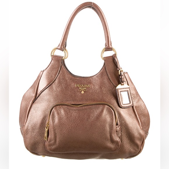 PRADA Vitello Daino Mordore Hobo Bag - Picture 2 of 6
